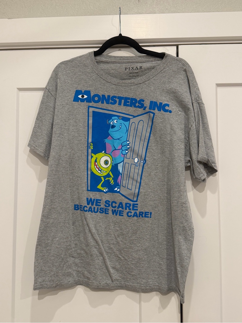 Pixar Monsters, Inc. Short Sleeve Graphic Tee - Gray